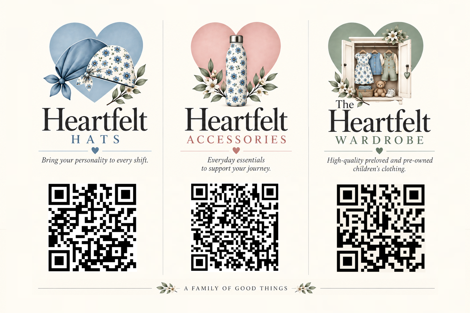 Heartfelt: a family of good things — Hats, Accessories and Wardrobe.